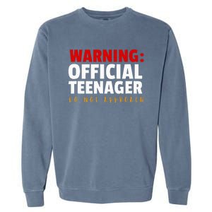 O.fficial Teenager 13th Birthday Celebration Garment-Dyed Sweatshirt