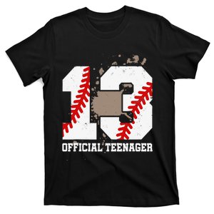 Official Teenager 13th Birthday Baseball 13 Years Old T-Shirt