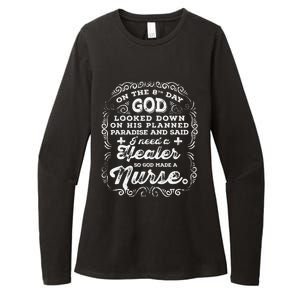 On The 8th Day God Made A Nurse, Nurses Week Cute Womens CVC Long Sleeve Shirt