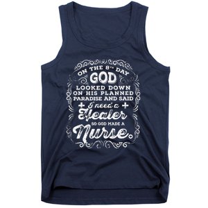 On The 8th Day God Made A Nurse, Nurses Week Cute Tank Top