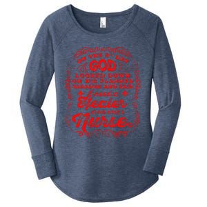 On The 8th Day God Made A Nurse, Nurses Week Women's Perfect Tri Tunic Long Sleeve Shirt