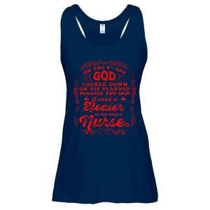 On The 8th Day God Made A Nurse, Nurses Week Ladies Essential Flowy Tank