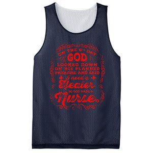 On The 8th Day God Made A Nurse, Nurses Week Mesh Reversible Basketball Jersey Tank