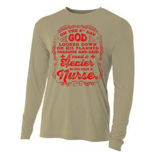 On The 8th Day God Made A Nurse, Nurses Week Cooling Performance Long Sleeve Crew