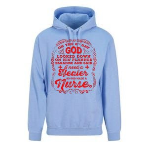 On The 8th Day God Made A Nurse, Nurses Week Unisex Surf Hoodie