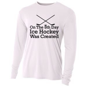 On The 8th Day Ice Hockey Was Created Cooling Performance Long Sleeve Crew