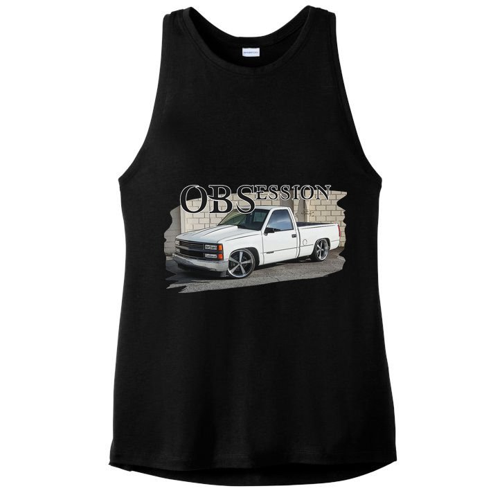 Obs Truck 90s Single Cab Lowered 1500 Truck Car Enthusiast Ladies PosiCharge Tri-Blend Wicking Tank