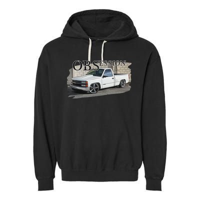 Obs Truck 90s Single Cab Lowered 1500 Truck Car Enthusiast Garment-Dyed Fleece Hoodie