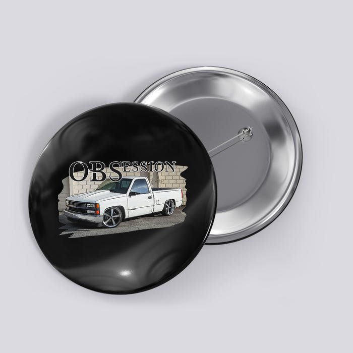 Obs Truck 90s Single Cab Lowered 1500 Truck Car Enthusiast Button