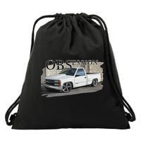 Obs Truck 90s Single Cab Lowered 1500 Truck Car Enthusiast Drawstring Bag