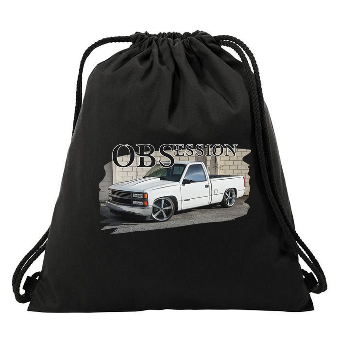 Obs Truck 90s Single Cab Lowered 1500 Truck Car Enthusiast Drawstring Bag