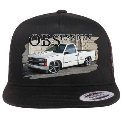 Obs Truck 90s Single Cab Lowered 1500 Truck Car Enthusiast Flat Bill Trucker Hat