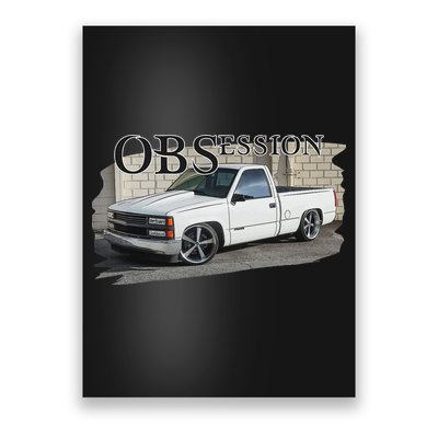 Obs Truck 90s Single Cab Lowered 1500 Truck Car Enthusiast Poster