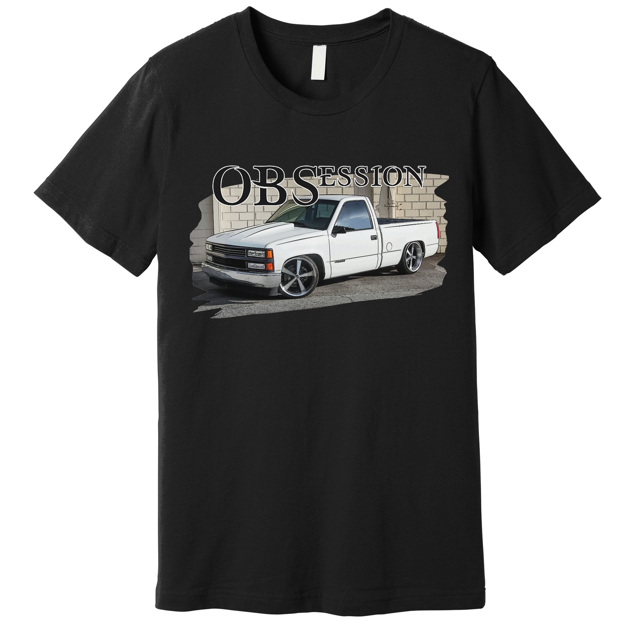 Obs Truck 90s Single Cab Lowered 1500 Truck Car Enthusiast Premium T-Shirt