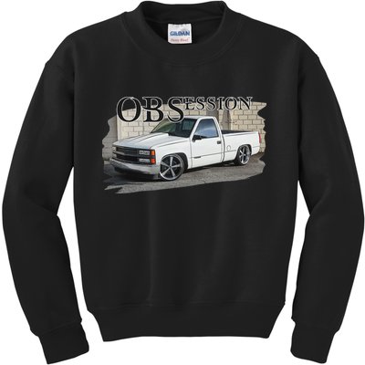 Obs Truck 90s Single Cab Lowered 1500 Truck Car Enthusiast Kids Sweatshirt