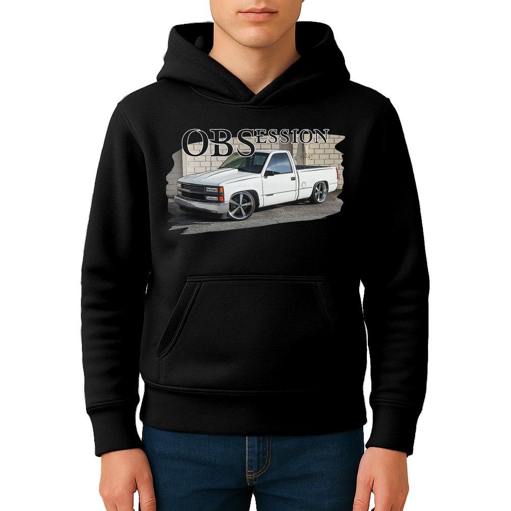 Obs Truck 90s Single Cab Lowered 1500 Truck Car Enthusiast Kids Hoodie