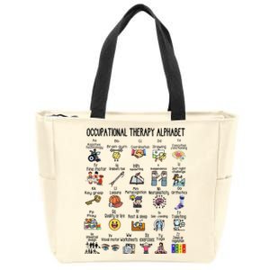 Occupational Therapy Alphabet OT Therapist Teacher Assistant Zip Tote Bag