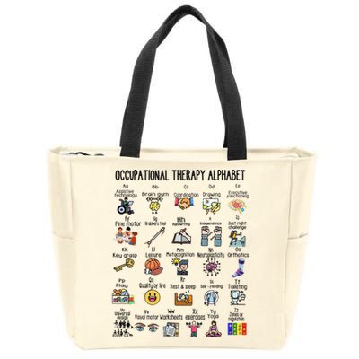 Occupational Therapy Alphabet OT Therapist Teacher Assistant Zip Tote Bag