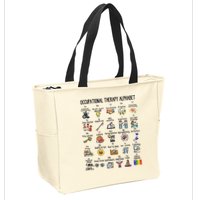 Occupational Therapy Alphabet OT Therapist Teacher Assistant Zip Tote Bag
