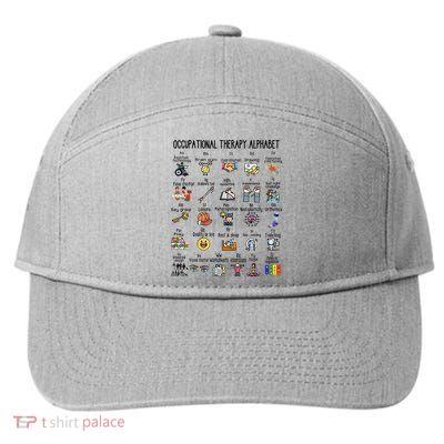 Occupational Therapy Alphabet OT Therapist Teacher Assistant 7-Panel Snapback Hat