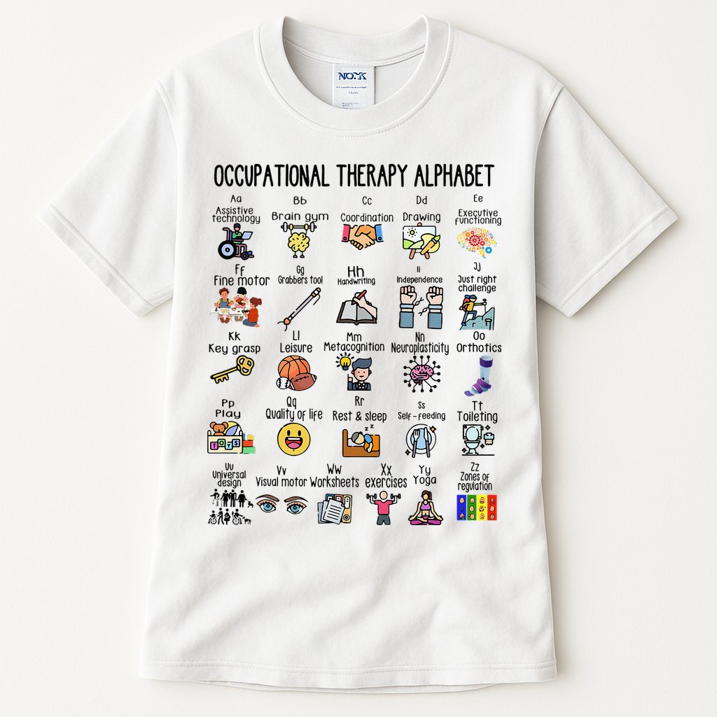 Occupational Therapy Alphabet OT Therapist Teacher Assistant Tall T-Shirt