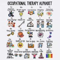 Occupational Therapy Alphabet OT Therapist Teacher Assistant Flat Bill Trucker Hat