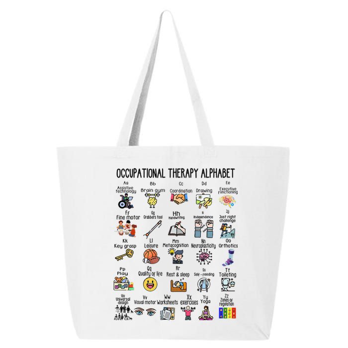 Occupational Therapy Alphabet OT Therapist Teacher Assistant 25L Jumbo Tote