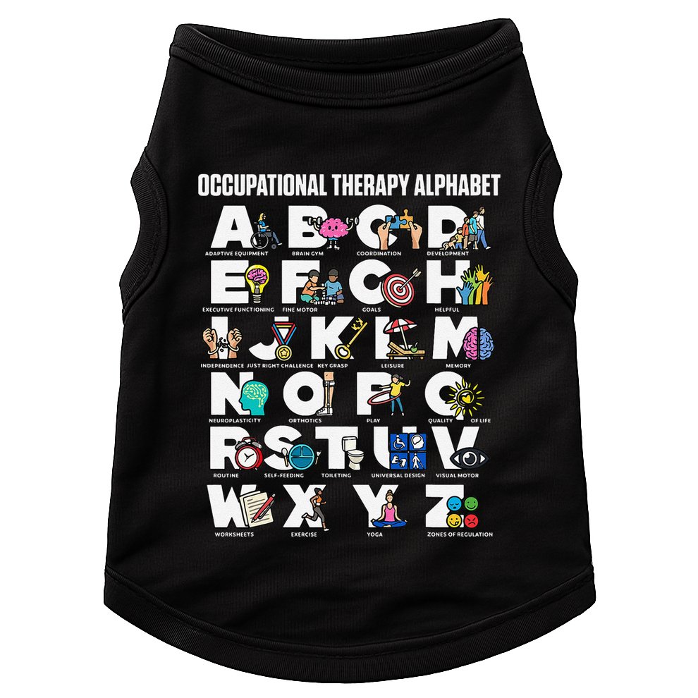 Occupational Therapy Alphabet Educational Ot Therapist Abcs Doggie Tank