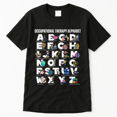 Occupational Therapy Alphabet Educational Ot Therapist Abcs Tall T-Shirt