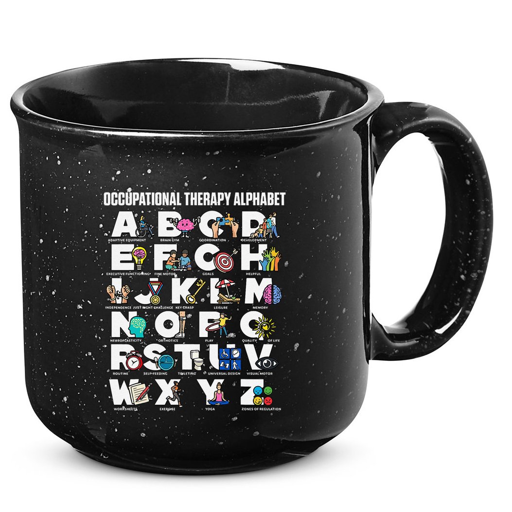 Occupational Therapy Alphabet Educational Ot Therapist Abcs 15oz Campfire Ceramic Mug