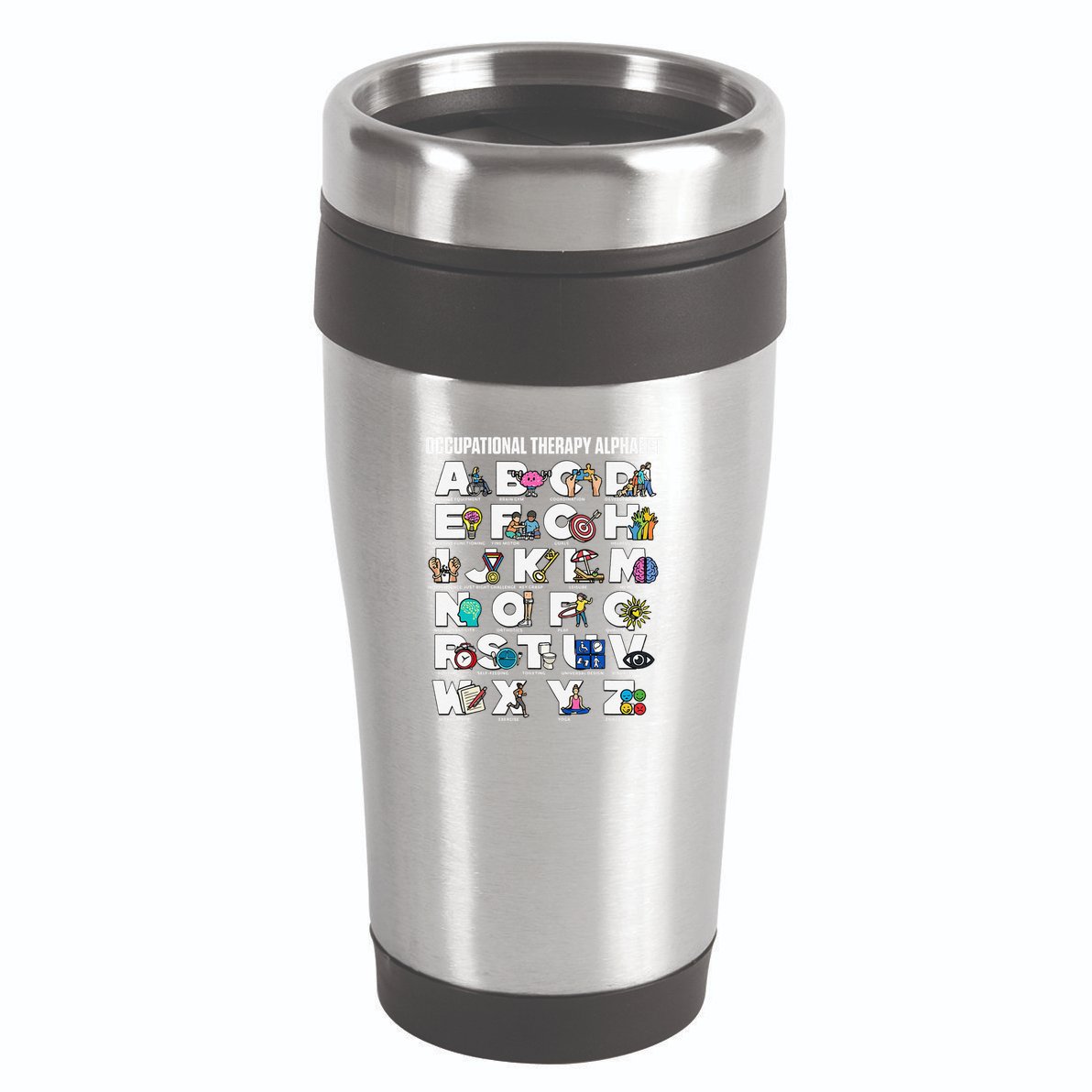 Occupational Therapy Alphabet Educational Ot Therapist Abcs 16oz Travel Tumbler