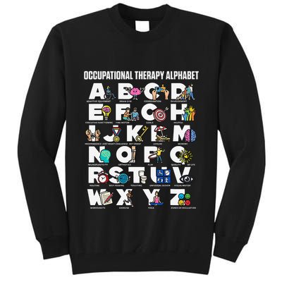 Occupational Therapy Alphabet Educational Ot Therapist Abcs Tall Sweatshirt