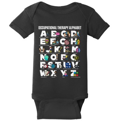 Occupational Therapy Alphabet Educational Ot Therapist Abcs Baby Bodysuit