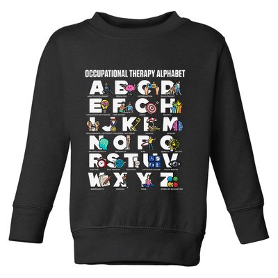 Occupational Therapy Alphabet Educational Ot Therapist Abcs Toddler Sweatshirt