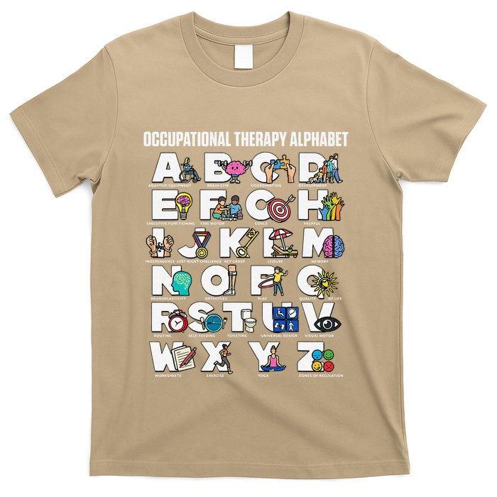 Occupational Therapy Alphabet Educational Ot Therapist Abcs T-Shirt