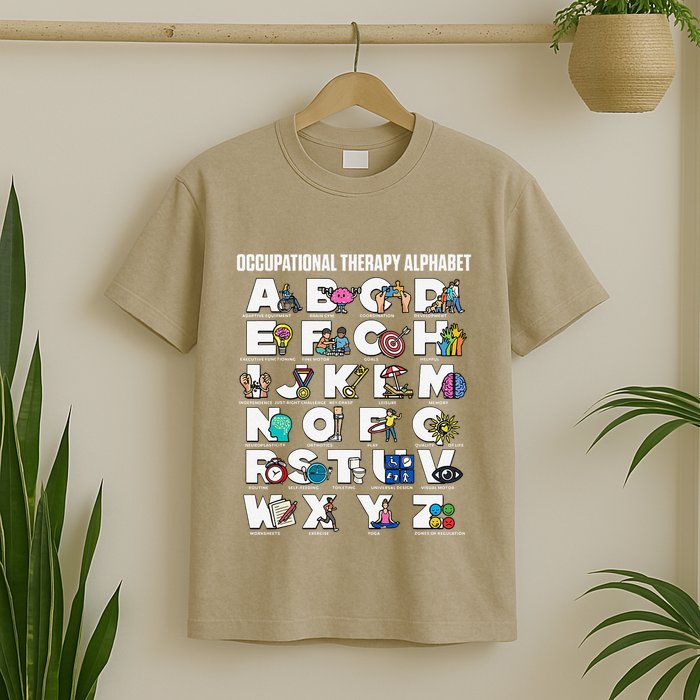 Occupational Therapy Alphabet Educational Ot Therapist Abcs T-Shirt