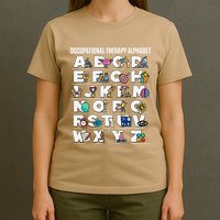 Occupational Therapy Alphabet Educational Ot Therapist Abcs T-Shirt