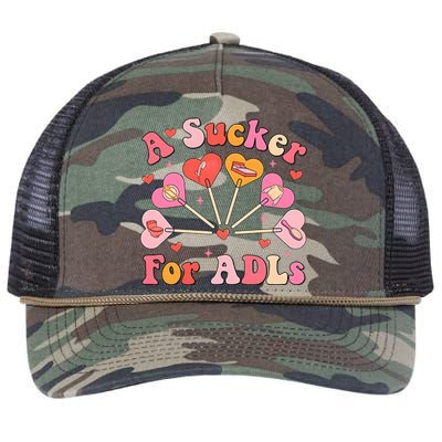 Occupational Therapy A Sucker For Adls Retro Rope Trucker Hat Cap