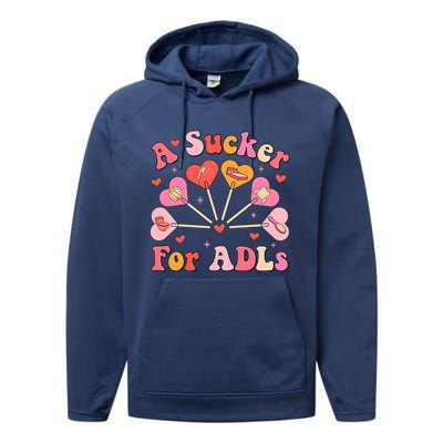 Occupational Therapy A Sucker For Adls Performance Fleece Hoodie