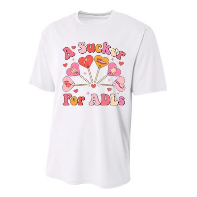 Occupational Therapy A Sucker For Adls Performance Sprint T-Shirt