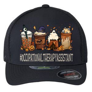 Occupational Therapy Assistant Horror Fall Coffee Halloween Gift Flexfit Unipanel Trucker Cap