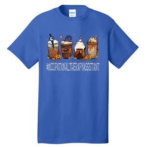 Occupational Therapy Assistant Horror Fall Coffee Halloween Gift Tall T-Shirt