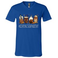 Occupational Therapy Assistant Horror Fall Coffee Halloween Gift V-Neck T-Shirt