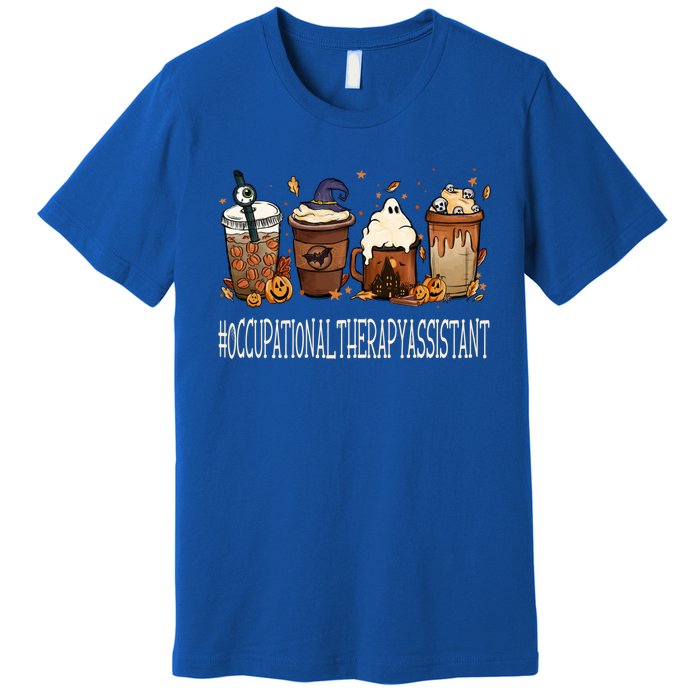 Occupational Therapy Assistant Horror Fall Coffee Halloween Gift Premium T-Shirt