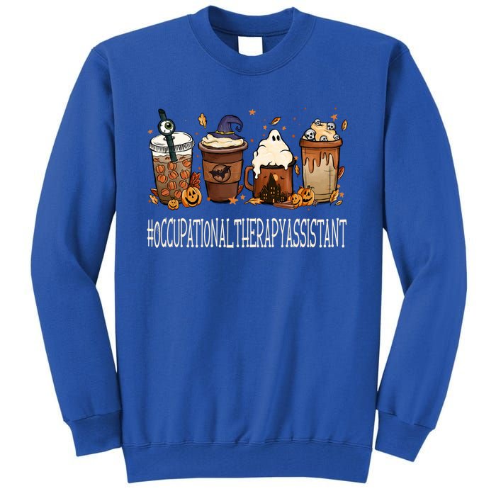 Occupational Therapy Assistant Horror Fall Coffee Halloween Gift Tall Sweatshirt