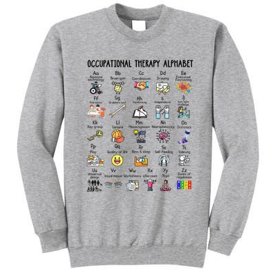 Occupational Therapy Alphabet OT Therapist Teacher Assistant Tall Sweatshirt