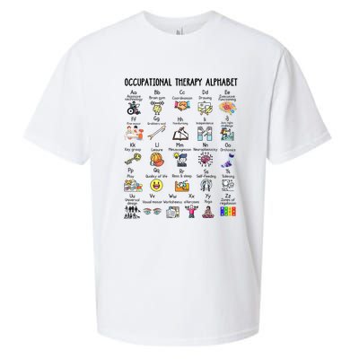 Occupational Therapy Alphabet OT Therapist Teacher Assistant Sueded Cloud Jersey T-Shirt