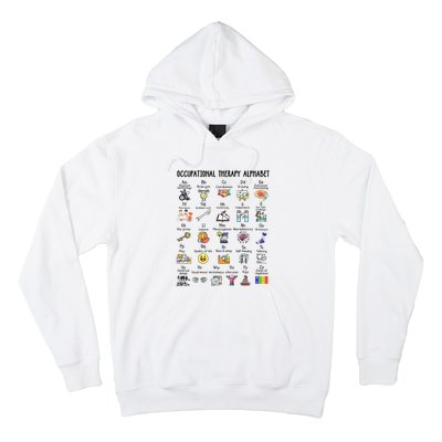 Occupational Therapy Alphabet OT Therapist Teacher Assistant Hoodie