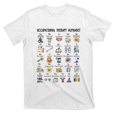 Occupational Therapy Alphabet OT Therapist Teacher Assistant T-Shirt