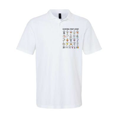 Occupational Therapy Alphabet OT Therapist Teacher Assistant Softstyle Adult Sport Polo